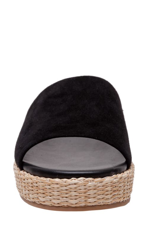 Lisa Vicky Smile Platform Slide Sandal In Black
