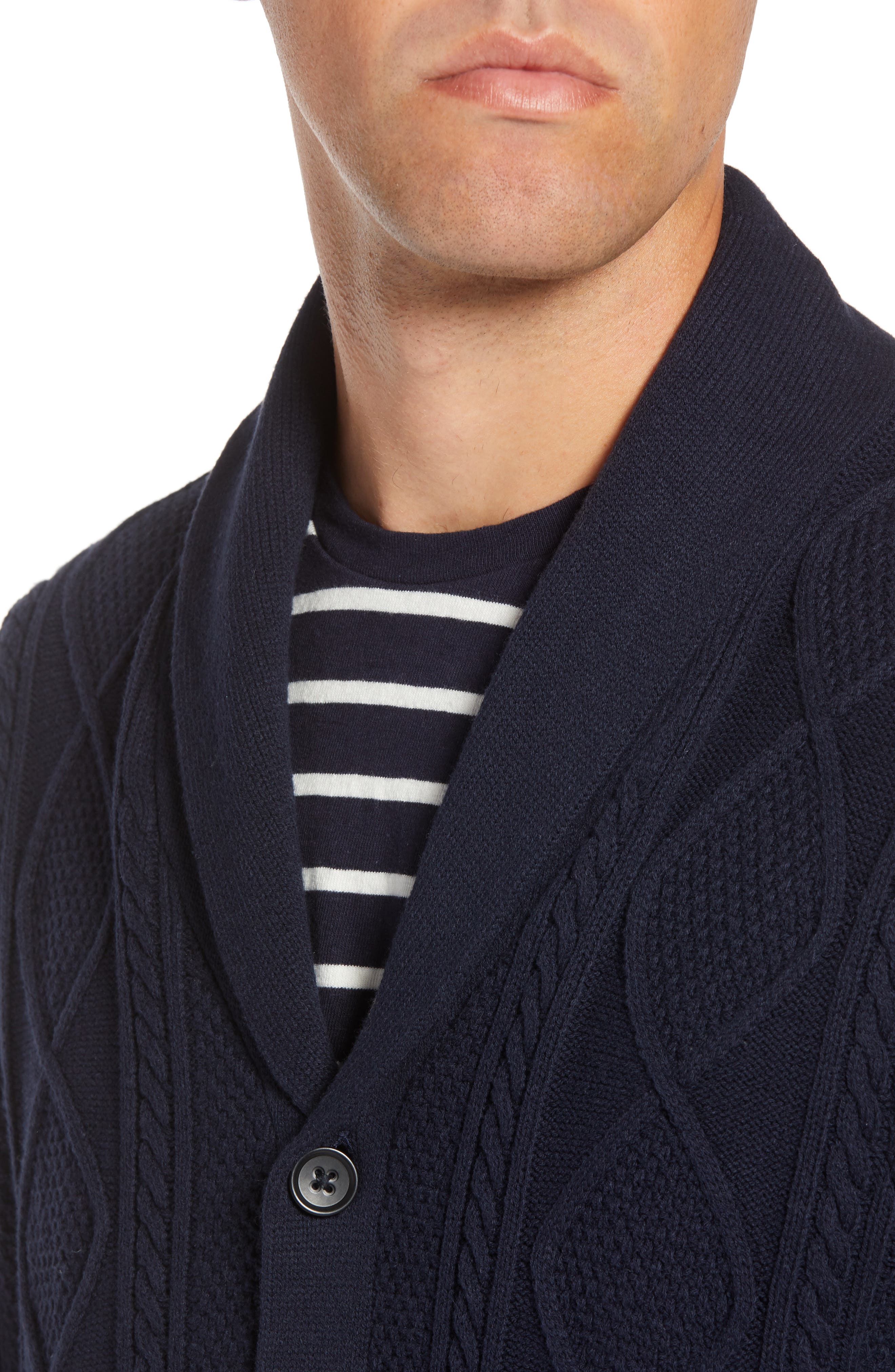 1901 shawl collar cardigan