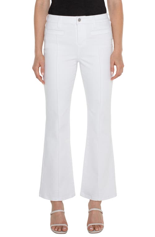 Liverpool Los Angeles Lucy Pintuck Welt Pocket Bootcut Jeans Bright White at Nordstrom,