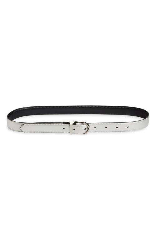 NORDSTROM NORDSTROM NORA REVERSIBLE METALLIC LEATHER BELT 