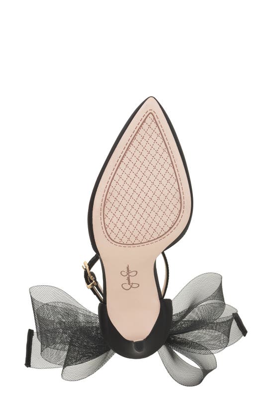Jessica Simpson Phindies Ankle Strap Pointed Toe Pump In Black