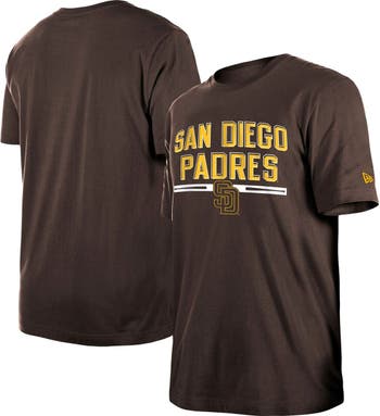 San Diego Padres Fanatics Branded Official Team Logo T-Shirt - Brown
