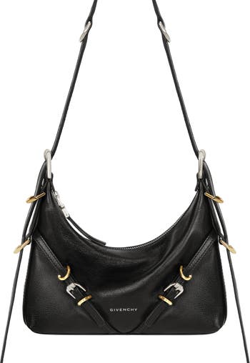 Givenchy Voyou Mini Leather Shoulder Bag Black