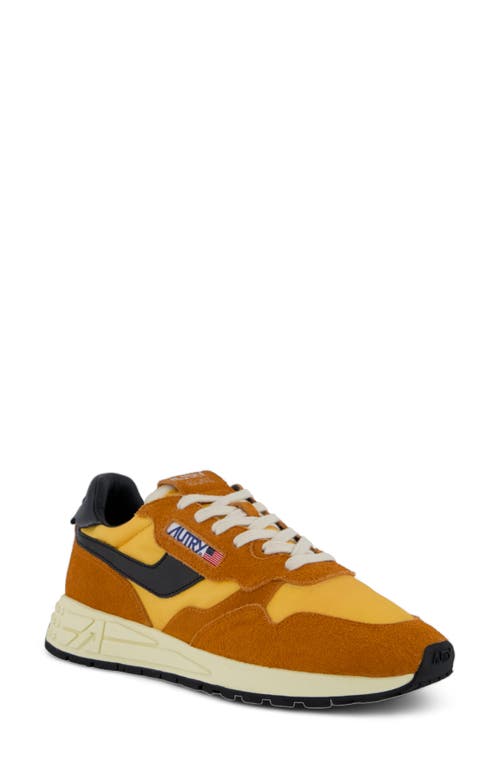 Autry Reelwind Low Sneaker In Hair/ Nylon Sunset/ Blk