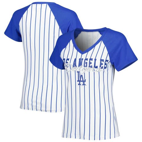 Women's Concepts Sport White Los Angeles Dodgers Reel Pinstripe Tank Top &  Shorts Sleep Set 