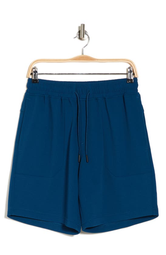Shop Tec One Explorer Textured Shorts In Blue Opal