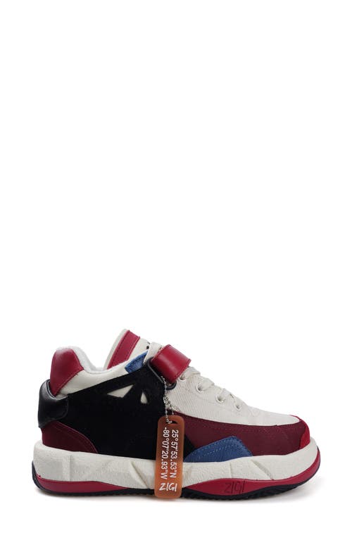 Zigi Torani Platform Sneaker In White/multi