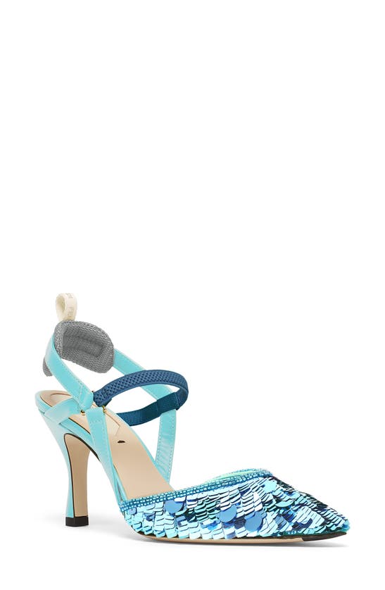 FENDI COLIBRÌ PAILLETTE SLINGBACK PUMP