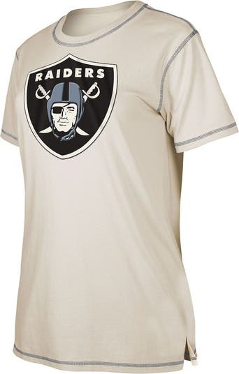 New Era Cream Las Vegas Raiders Split T-Shirt