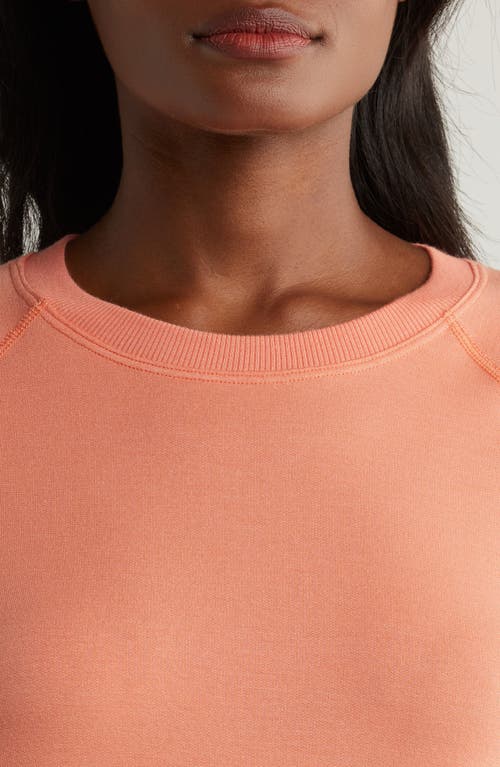 Shop Beyond Yoga Good Company Raglan Sleeve Sweatshirt In Bright Peach