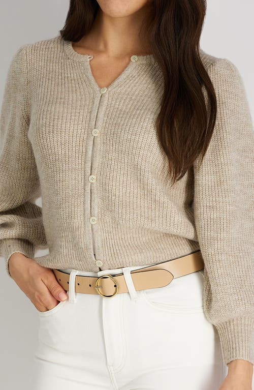 Cole Haan Women's Two-in-one Center Bar Reversible Genuine Leather Belt In Navy/natural