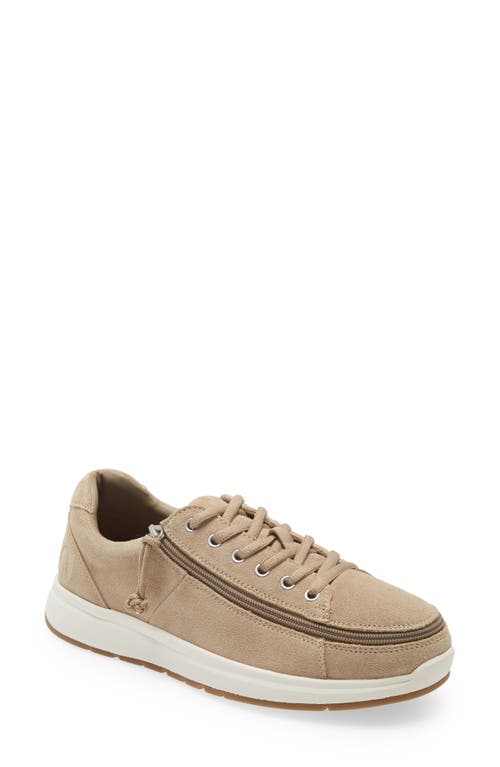 Billy Footwear Comfort Lo Zip Around Sneaker In Tan/white