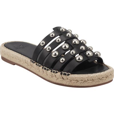 Marc Fisher Ltd Tamie Espadrille Slide Sandal, Black