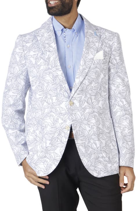 Floral Seersucker Sport Coat