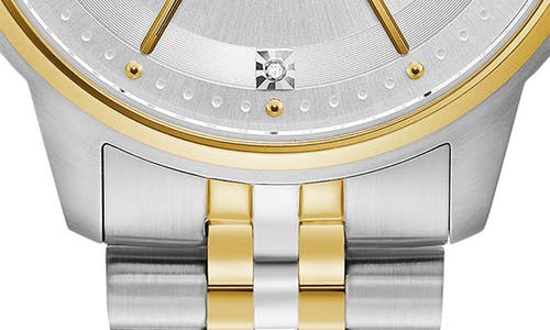 Bulova Two-tone Diamond Bracelet Watch, 41mm In Two-tone
