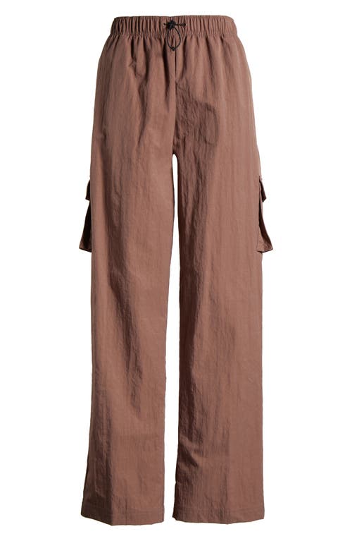 Shop Nike Sportswear Essential Cargo Pants In Smokey Mauve/black