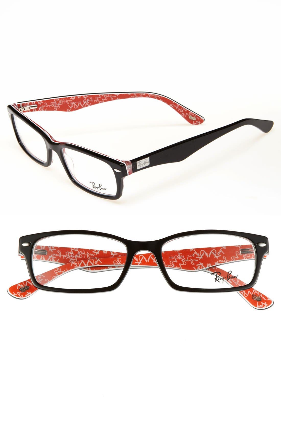 UPC 805289384502 product image for Women's Ray-Ban 54mm Optical Glasses - Black/ Red (Online Only) | upcitemdb.com