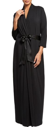 Fleur't Satin Tie Stretch Knit Robe | Nordstrom