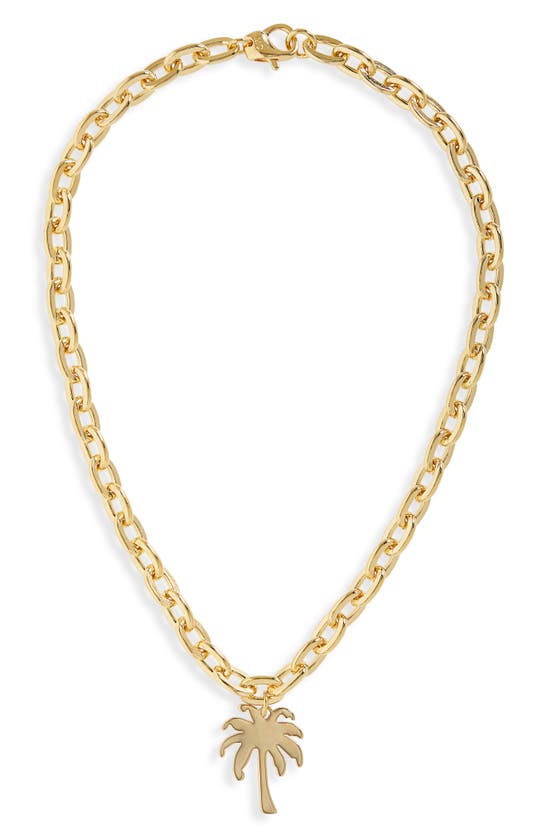 Martha Calvo Palma Pendant Necklace In Gold
