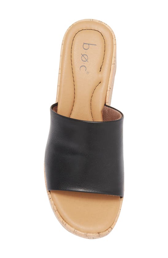 Shop B O C Savia Platform Wedge Sandal In Black