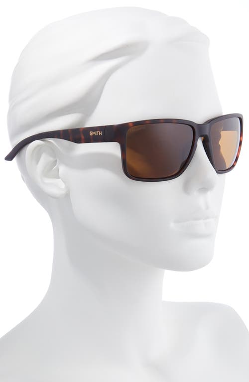 Smith Emerge 60mm Polarized Rectangle Sunglasses In Brown