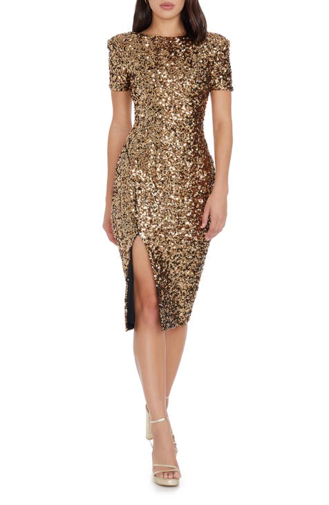 and gold sequin