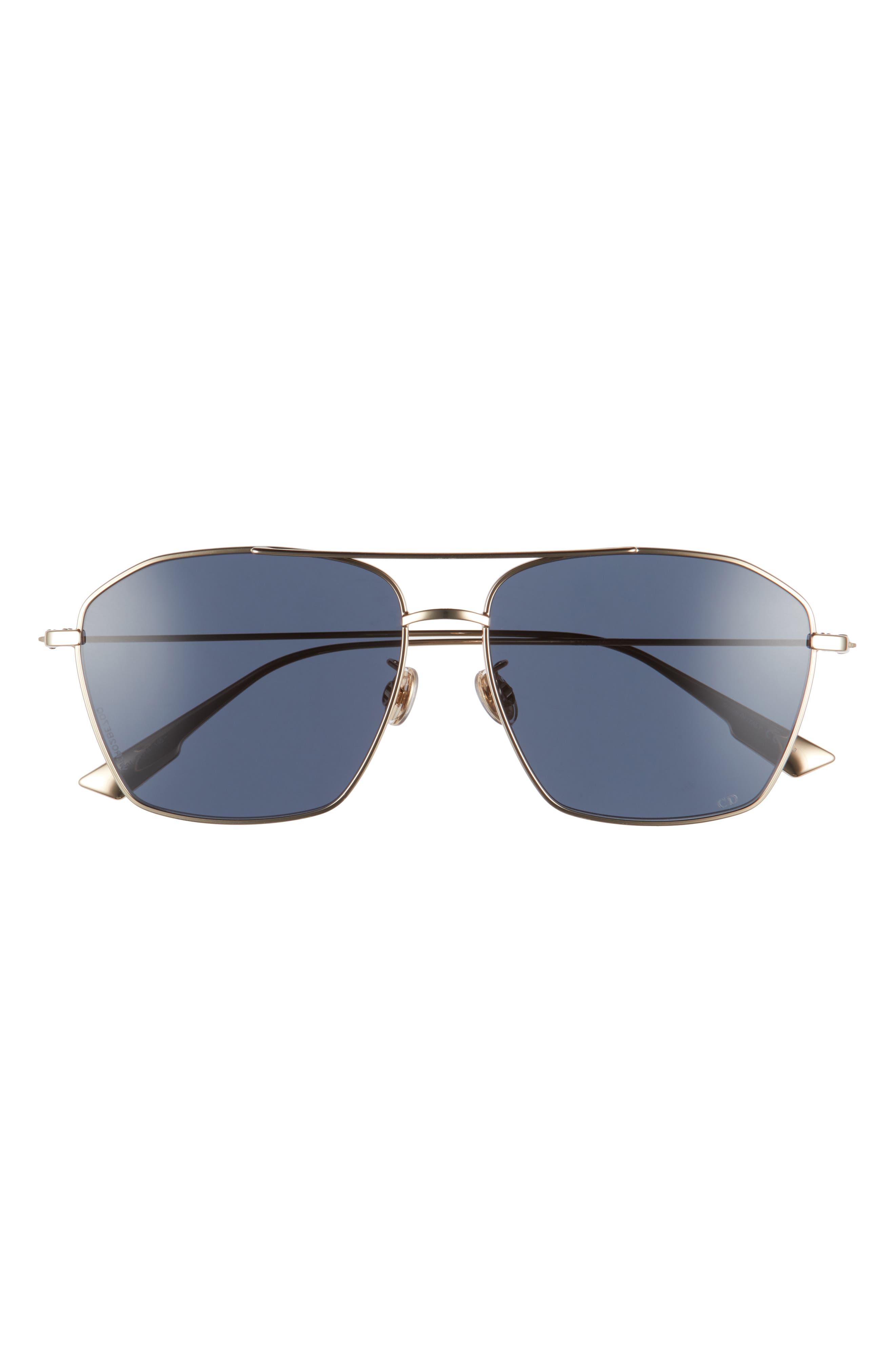 dior stellaire 62mm aviator sunglasses