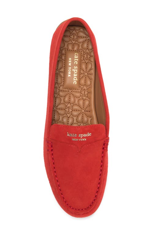Kate Spade New York Deck Driving Loafer In Bright Red