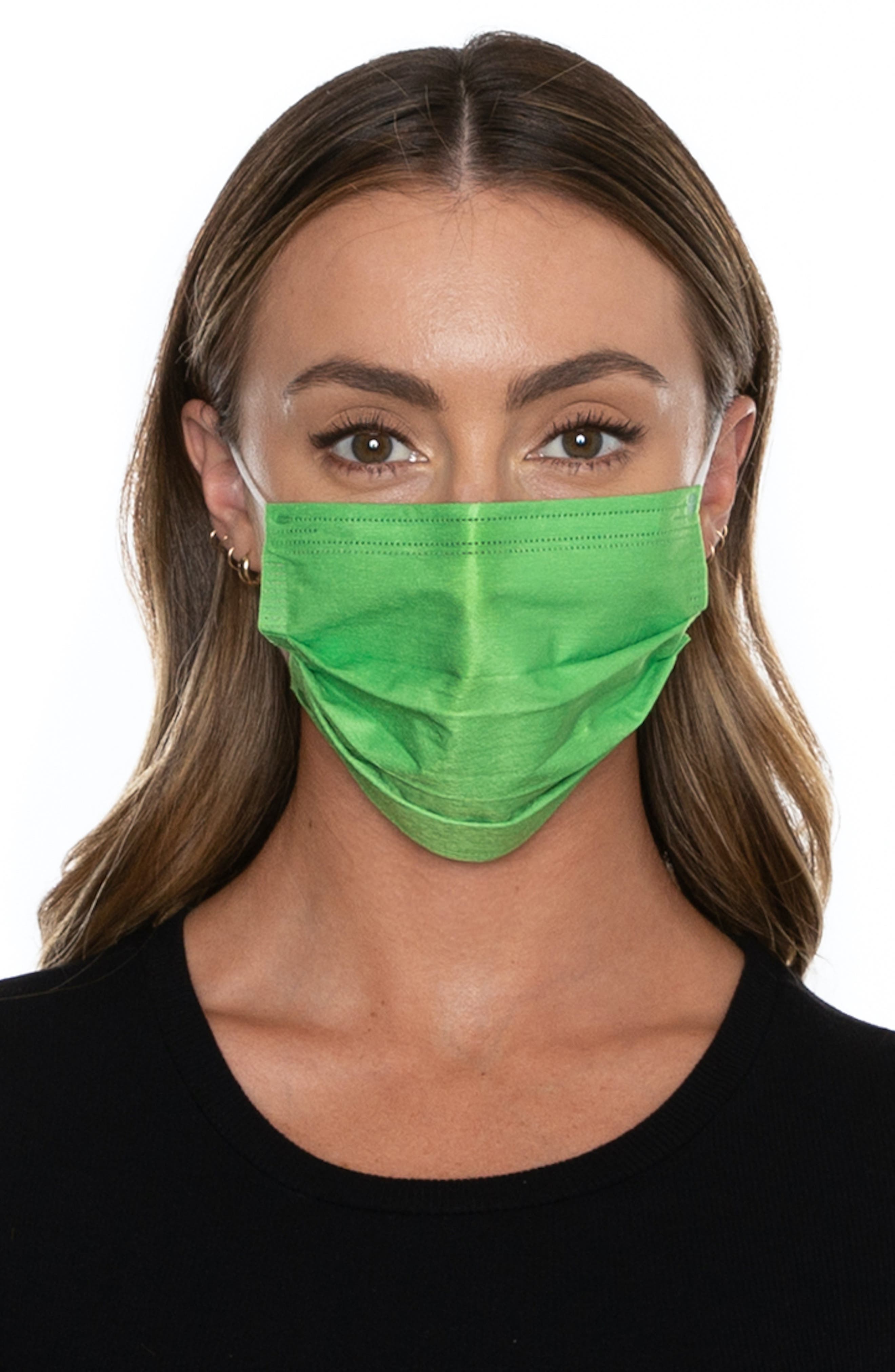 MEDIPOP 5Pack Adult Disposable Pleated Face Masks Nordstrom Rack