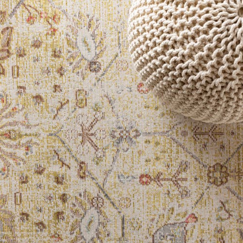 Jonathan Y Alba Modern Faded Peshawar Area Rug In Ivory