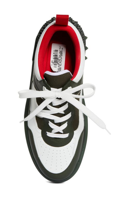 Christian Louboutin Low Top Sneakers With Signature Red Sole In White/tennessee