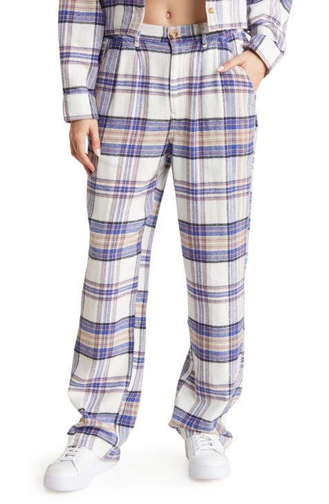 Max Plaid Cotton Pants