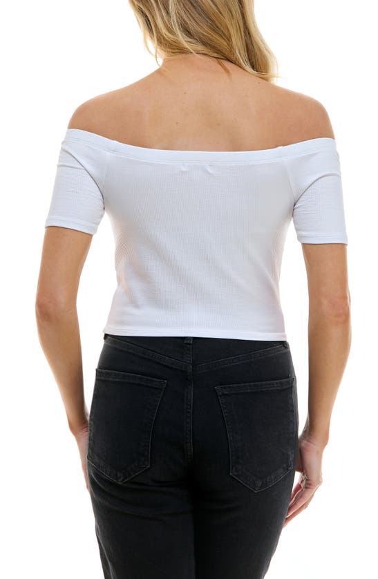Shop Urban Social Off The Shoulder Top In White