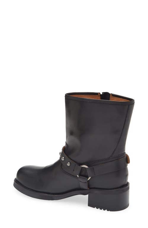 Chocolat Blu Joss Moto Bootie In Black Leather