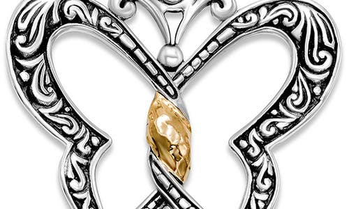 Samuel B. Butterfly Pendant In Silver And Gold