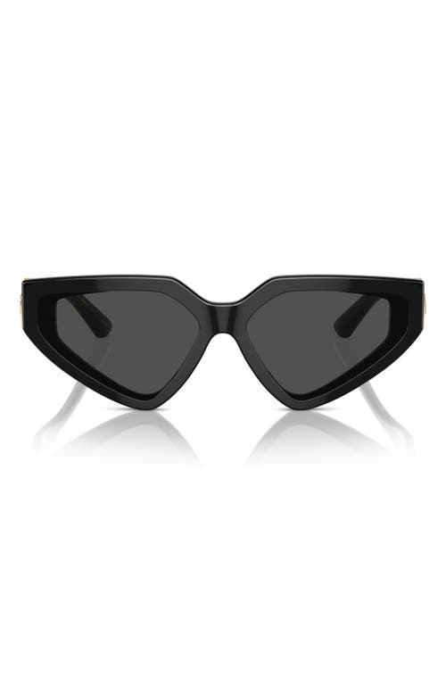 Dolce & Gabbana Dolce&gabbana 59mm Butterfly Sunglasses In Black