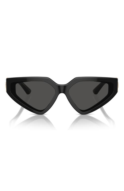 Shop Dolce & Gabbana Dolce&gabbana 59mm Butterfly Sunglasses In Black