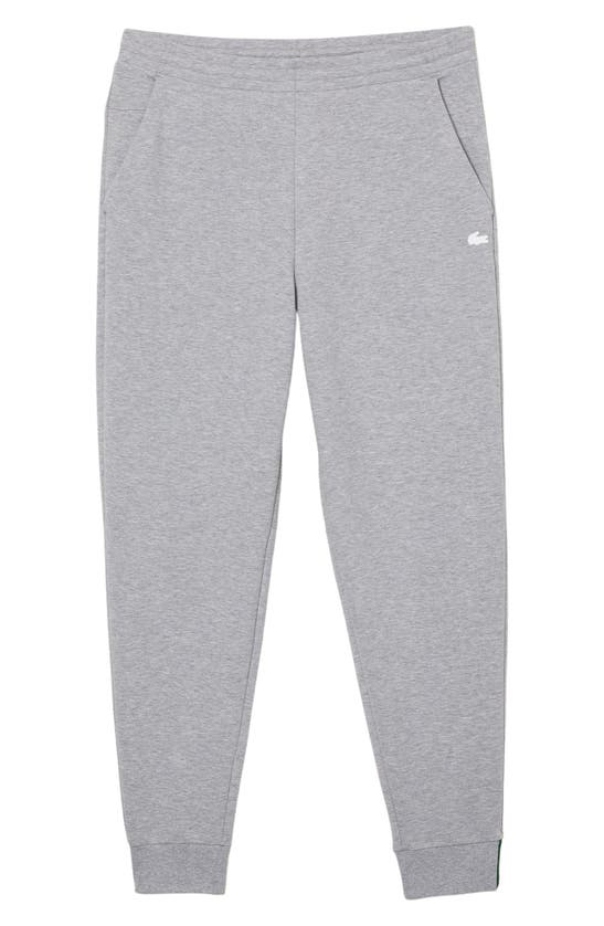 Lacoste Men's Solid Active Double Face Slim Fit Joggers In Cca Argent Chine