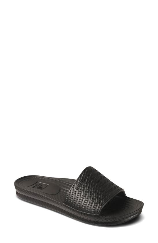 Shop Reef Water Scout Slide Sandal In Black