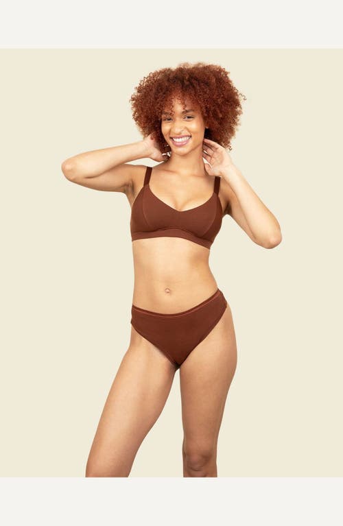 Shop Subset Triangle Soft Bra In Cacao