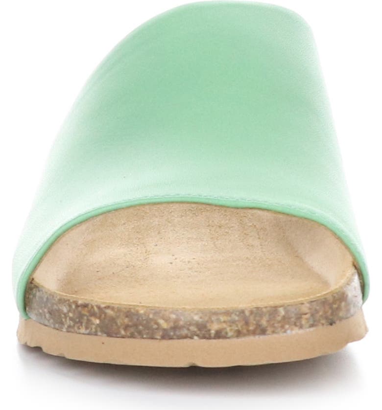 BOS. & CO. Lux Slide Sandal, Main, color, MINT NAPPA