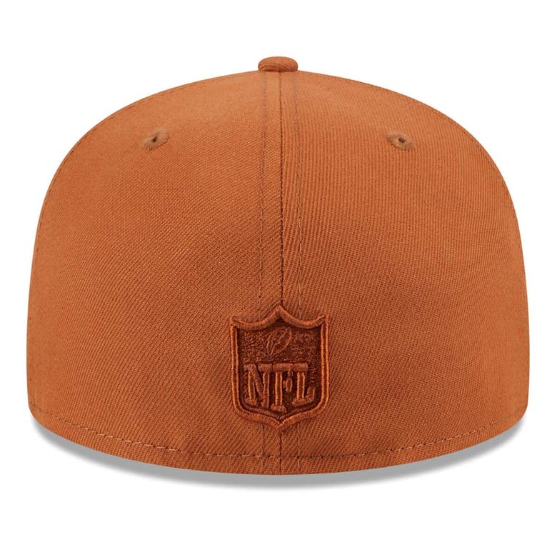 Shop New Era Brown Las Vegas Raiders Color Pack 59fifty Fitted Hat