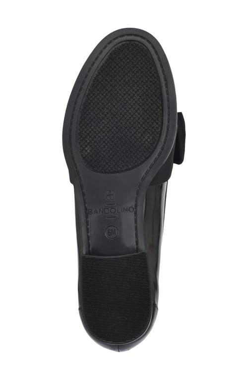 Bandolino Oidnil Bow Loafer In Black Patent Mill
