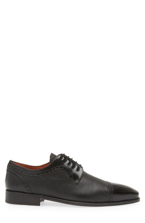 Mezlan Whipstith Cap Toe Derby In Black