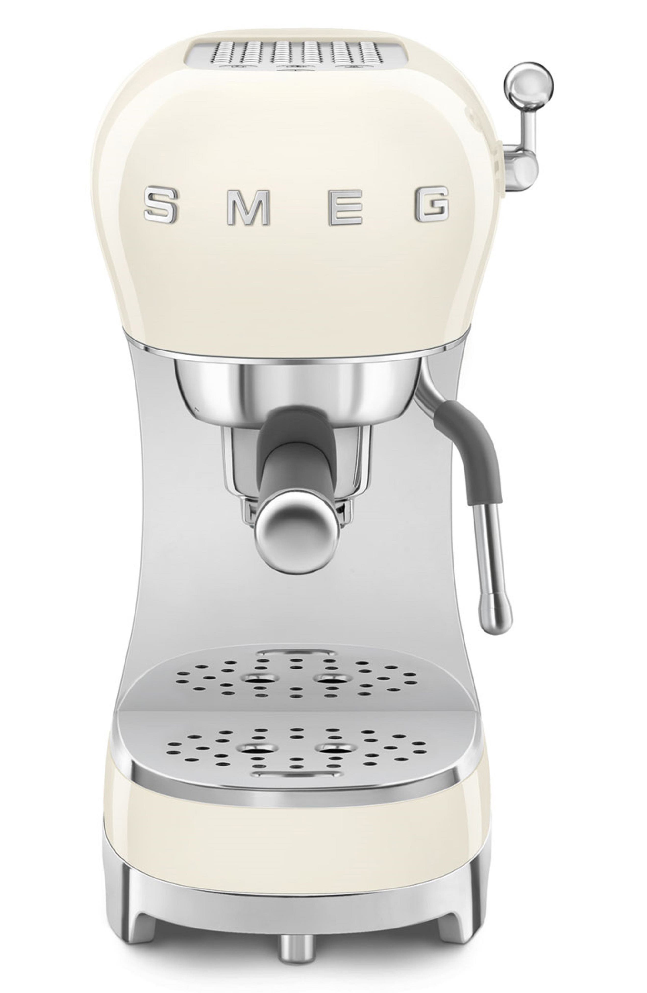 smeg Manual Espresso Machine in Cream 