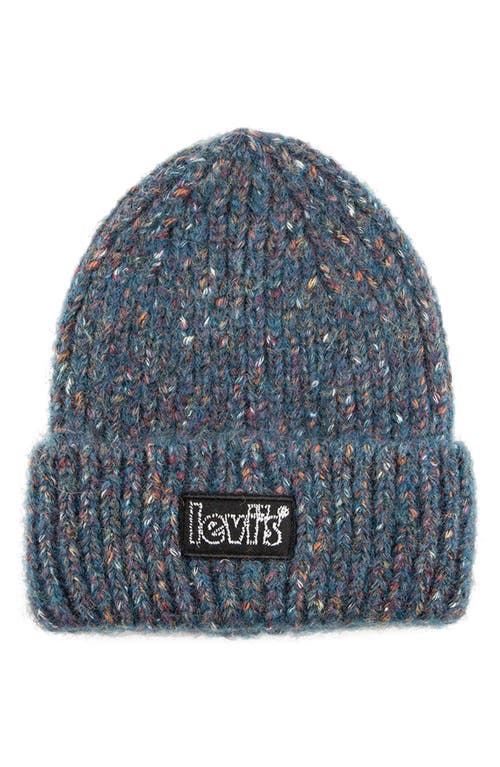 levi's Chunky Knit Beanie in Blue