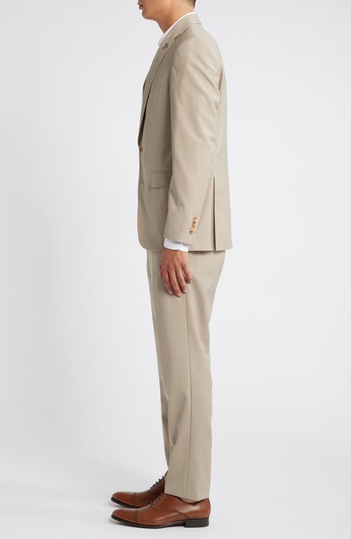 Shop Jack Victor Esprit Solid Tan Wool Suit