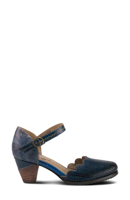 L'artiste By Spring Step L'artiste Parchelle Pump In Navy Multi Leather
