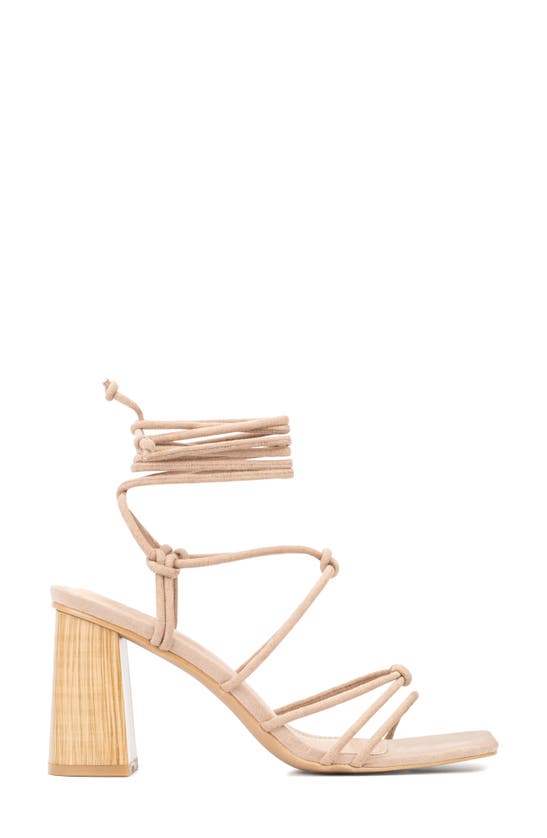 New York And Company Bailey Heeled Sandal In Nude