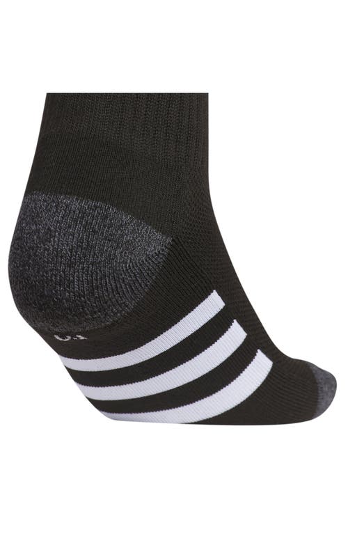 Adidas Originals Adidas Kids' Athletic Cushioned Crew Socks In Black/onix Grey/white